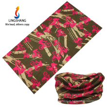 Ningbo Lingshang projete seu próprio bandana que dá um ciclo o bandana do tubo bandana stretchy headbands